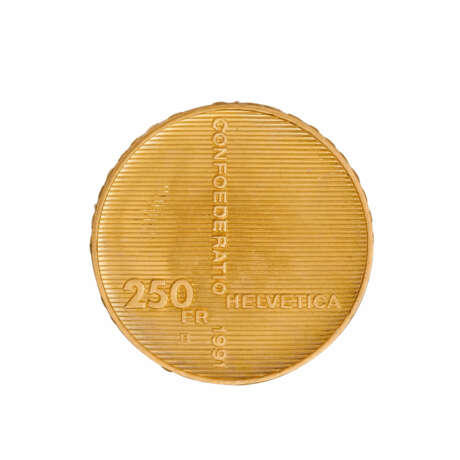 Switzerland /GOLD - 250 Euro 1991-B - фото 2