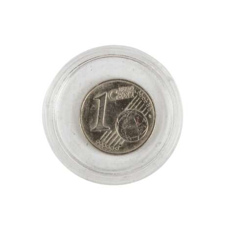 FRG - 1 Eurocent 2002/F in silver color instead of copper, - photo 1