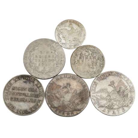 Old German coins, Brandenburg / Prussia - 6 pieces, - Foto 2