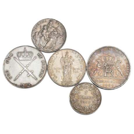Bavaria - Small collection of 5 coins, - фото 2