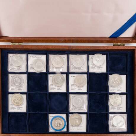 DDR - Collection commemorative coins in two wooden boxes - Foto 7