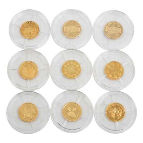 Convolute of 9 x mini gold medals - - photo 3