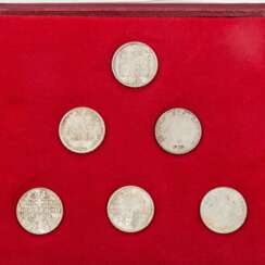 Switzerland - coin set 6 x 5 francs,