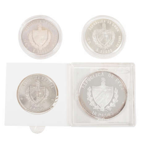 Cuba - Tableau Silver Coins + Other, total 24 pieces, - Foto 3
