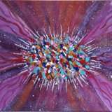 Firework. Canvas on the subframe Acrylic paint Abstract acrylic painting Россия Уфа 2023 - photo 1