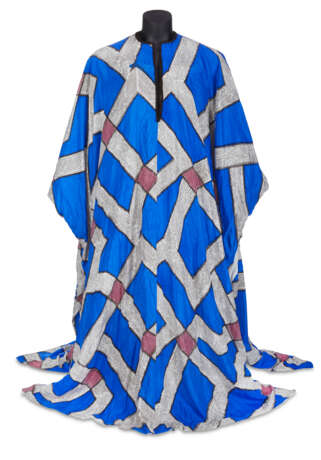 TWO POLYCHROME PRINTED CAFTANS - photo 7
