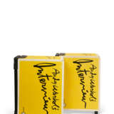 TWO PAINTED WOOD ROLLING MAGAZINE CASES - photo 4