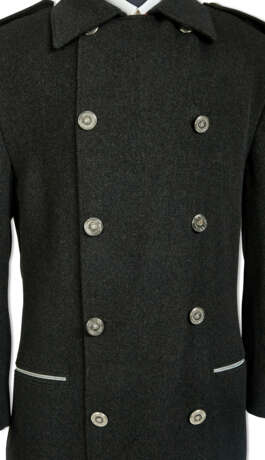 A GRAY WOOL MILITARY STYLE DOUBLE-BREASTED COAT - Foto 3