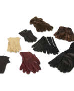 Suede. A Group of Nine Designer Gloves