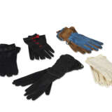 TEN PAIRS OF VARIOUS LEATHER, WOOL, OR KID GLOVES - photo 1