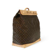 A BROWN MONOGRAM CANVAS STEAMER 55 BAG WITH GOLD HARDWARE - photo 2