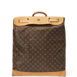 A BROWN MONOGRAM CANVAS STEAMER 45 BAG WITH GOLD HARDWARE - photo 1