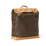 A BROWN MONOGRAM CANVAS STEAMER 45 BAG WITH GOLD HARDWARE - photo 3