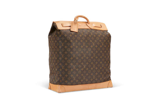 A BROWN MONOGRAM CANVAS STEAMER 45 BAG WITH GOLD HARDWARE - photo 2