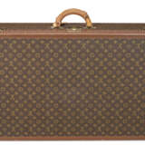 A PAIR OF PERSONALIZED BROWN MONOGRAM CANVAS HARDSIDED ALZER 80 SUITCASES - photo 6