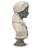 A CARVED MARBLE BUST OF A MOOR - photo 2