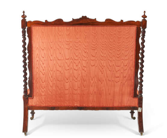 A RENAISSANCE REVIVAL WALNUT AND BUTTON-TUFTED SETTEE - photo 2