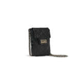 A BLACK AGED LAMBSKIN LEATHER MINI REISSUE POCHETTE ON CHAIN WITH SILVER HARDWARE - photo 3