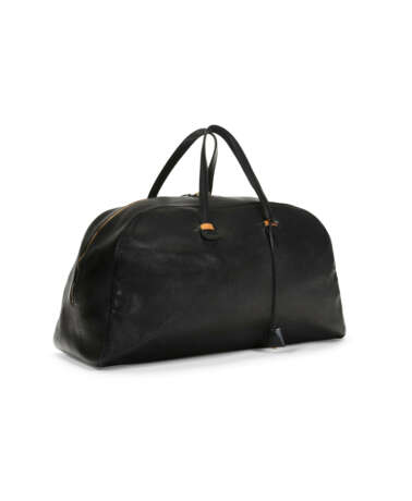 A PERSONALIZED BLACK ARDENNES LEATHER GALOP 60 BAG WITH GOLD HARDWARE - photo 2