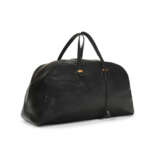 A PERSONALIZED BLACK ARDENNES LEATHER GALOP 60 BAG WITH GOLD HARDWARE - фото 2