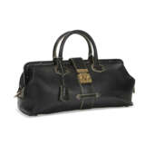 A BLACK SUHALI LEATHER L'INGENIEUX DOCTOR'S BAG WITH GOLD HARDWARE - фото 2