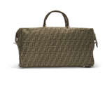 A PAIR OF DARK GREEN & BROWN MONOGRAM CANVAS ROLLING DUFFLE BAGS WITH SILVER HARDWARE - photo 8