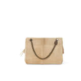 A BEIGE PONYHAIR SHOULDER BAG WITH AGED GOLD HARDWARE - фото 6