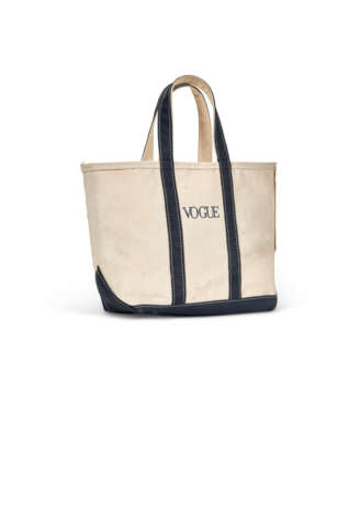 A PAIR OF BLUE & GREEN CANVAS TOTE BAGS - Foto 4