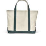 A PAIR OF BLUE & GREEN CANVAS TOTE BAGS - фото 6