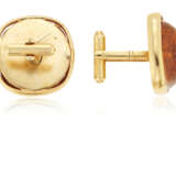 GROUP OF GLASS AND RESIN CUFFLINKS, ONE PAIR BY YVES SAINT LAURENT - Foto 5