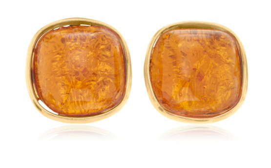 GROUP OF GLASS AND RESIN CUFFLINKS, ONE PAIR BY YVES SAINT LAURENT - photo 6