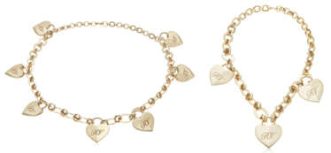 ROGER VIVIER SET OF OVERSIZED HEART CHARMS ACCESSORIES