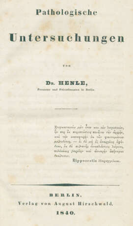 Henle,(F.G.J.). - photo 1