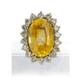 Ring mit gelbem Saphir - Foto 1