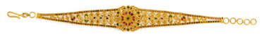 Filigranes Goldarmband mit Granulatdekor