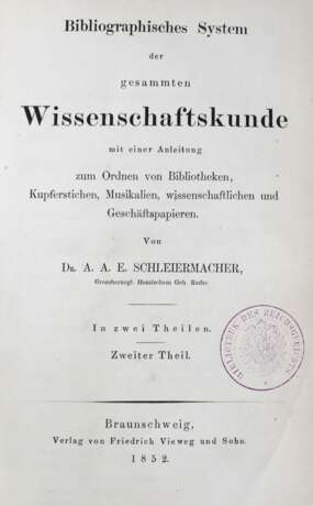 Schleiermacher,A.A.E. - фото 1