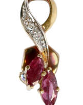 Rubin- Diamant Vorstecknadel