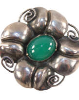 Prachtbrosche mit Chrysopras