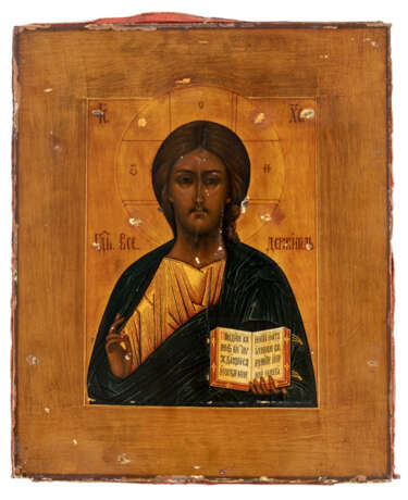 Christus Pantokrator mit Silber-Emaille-Oklad - фото 3