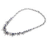 Necklace with sapphires and diamonds - photo 3