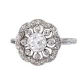 Art Deco ring with central diamond ca. 0,7 ct, - photo 2