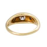 Ring with 3 diamonds total ca. 0,6 ct, - photo 4