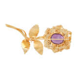 Brooch "Flower" with amethyst and diamonds - фото 2
