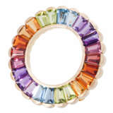 Brooch "Multicolor" with various color gemstones - фото 3