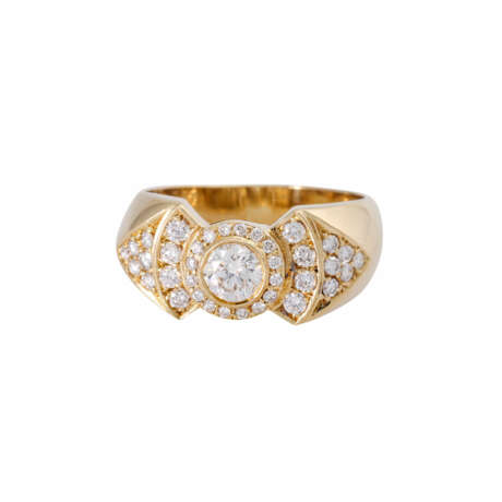 Ring with diamonds total ca. 0,98 ct, - photo 2
