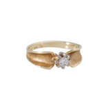 Ring with small diamond ca. 0,15 ct, - Foto 1