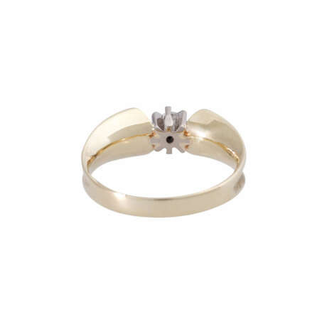 Ring with small diamond ca. 0,15 ct, - Foto 4