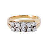 Ring with diamonds total ca. 0,8 ct, - фото 2