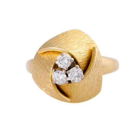 Ring with diamonds total ca. 0,45 ct, - photo 2