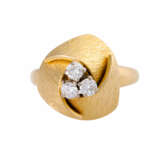 Ring with diamonds total ca. 0,45 ct, - фото 2